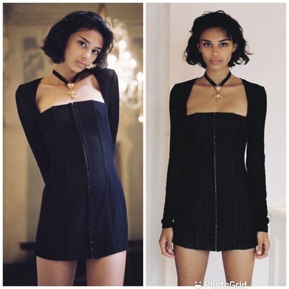 With Jean. Al Dress in Black New with Tags! - Picture 1 of 11